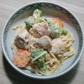 Cooksnap của DiepngocNguyen khi họ làm theo món Mì ý sốt kem với mực
