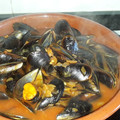 El cooksnap de Estefania J cuando hizo Mejillones con salsa marinera picante 🍅🍋.