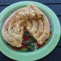 Cooksnap από tahitian στη συνταγή Ζαμπονοτυρόπιτα σαλίγκαρος με χωριάτικο έτοιμο φύλλο