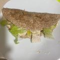El cooksnap de Carlos Galindo Millet cuando hizo Wrap de pollo.