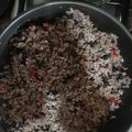 El cooksnap de Carmen Toledo cuando hizo Gallo pinto de Costa Rica.