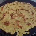 Vrinda Idnani's cooksnap of when they made Besan Ka cheela.