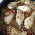 El cooksnap de Priscila cuando hizo Jamoncitos de pollo al chilindrón.