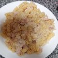 El cooksnap de Daya Etcheverria cuando hizo Pastas con salsa de crema y jamón.