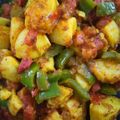 Sudha Agrawal का कुकस्नैप जब उन्होंने शिमला मिर्च आलू (shimla mirch aloo recipe in Hindi) बनाया था।