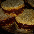 El cooksnap de Anne Agriela cuando hizo Alfajores de coco y avena 🥥.
