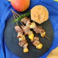 il Elodia quando ha preparato Spiedini di lombo di maiale con salsa di mele, zenzero e rosmarino