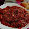 El cooksnap de Teresa cuando hizo Calamar con salsa de tomate.