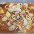 El cooksnap de Jenifer Zarate cuando hizo Guiso de fideos con carne.