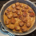 El cooksnap de Laura Fernández cuando hizo 🍛 Albóndigas de pollo en salsa española.