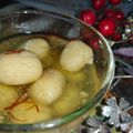 Abha Agam Singh's cooksnap of when they made Kesar kevra Rasgulla.
