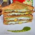 Seema gupta का कुकस्नैप जब उन्होंने पनीर कुलचा सैंडविच (paneer kulcha sandwich recipe in Hindi) बनाया था।