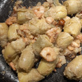 El cooksnap de Montse Puig cuando hizo Corazones de alcachofa con gambas al ajillo🦐💚.