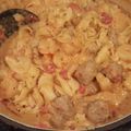 Kelli Putnam's cooksnap of when they made Sausage, Shrimp and Tortellini.