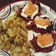 ilerchik's cooksnap of when they made Smoked Salmon with Beetroot Parsnip Rosti.