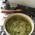 El cooksnap de Claudia Rojas cuando hizo Arroz verde con espinacas, chile poblano y cilantro.