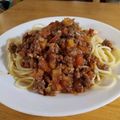 Cooksnap của Hà Kem khi họ làm theo món Mỳ Spaghetti bò bằm sốt cà 🍝 🍅 🥩