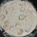 El cooksnap de Carito Zumárraga cuando hizo Fetuccini en salsa Alfredo con camarones.