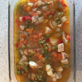 El cooksnap de Sara Argüello García cuando hizo Filetes de pollo guisado con menestra.