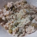 El cooksnap de Yaiza Caballero cuando hizo Ensalada de arroz con salsa rosa.