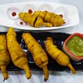 Manisha's Desi kitchen का कुकस्नैप जब उन्होंने मिर्च की पकौड़ी (Mirch ki pakodi recipe in Hindi) बनाया था।