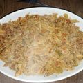 El cooksnap de Audio Atencio cuando hizo Pollo esmechado full vegetales acompañado con tapas de berenjena.