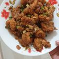 Cooksnap dari Fransiska Berliana Sitinjak untuk resep Udang Saus Telur Asin Tabur Cabe Bawang
