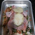 El cooksnap de Erick Camacho cuando hizo Pollo relleno.