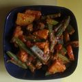 Dr. Pushpa Dixit's cooksnap of when they made ભીંડા બટાકા નું શાક (Bhinda Bataka Shak Recipe In Gujarati).