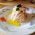 El cooksnap de Daniel Mora cuando hizo Ensalada de surimi.