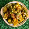 Seema Raghav का कुकस्नैप जब उन्होंने शिमला मिर्च आलू की सब्जी (Shimla mirch aloo ki sabzi recipe in Hindi) बनाया था।