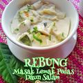 Cooksnap Hani Shaimi semasa beliau membuat Masak lemak cili padi rebung.