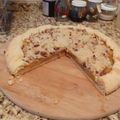 El cooksnap de Silvia Eli cuando hizo Tarta rústica de duraznos y crumble de frutos secos.