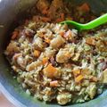 El cooksnap de Glaucia Irene cuando hizo Arroz con pollo especiado tipo indio.
