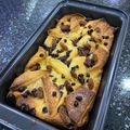 Cooksnap Inaz Sa’ad semasa beliau membuat Bread Butter Pudding.