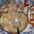 El cooksnap de M.Jose cuando hizo Buey de mar relleno.