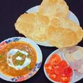शिप्रा मेहरोत्रा का कुकस्नैप जब उन्होंने छोला भटूरा (chhole bhature recipe in hindi) बनाया था।