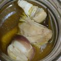El cooksnap de silvia cuando hizo Pollo en escabeche para conservar.