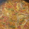 El cooksnap de alberto cuando hizo Arroz con almejas, chipirones, langostinos pelados y judías.