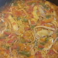 El cooksnap de alberto cuando hizo Arroz con almejas, chipirones, langostinos pelados y judías.
