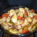 El cooksnap de Juan Pedro Benítez Morales cuando hizo Muslos de pollo al horno con tomates y patatas.
