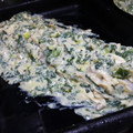 El cooksnap de Julieta Couto cuando hizo Pescado con crema de espinaca.