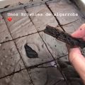 El cooksnap de Den cuando hizo Brownie de algarroba.