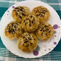 李文雄 的 蛋黃酥（自製紅豆泥） cooksnap