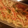 El cooksnap de Mica Gimenez cuando hizo Wok de tirabuzones con verduras .