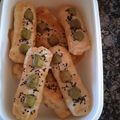 El cooksnap de chony cuando hizo Hojaldres con chorizo, queso y aceitunas.