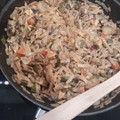El cooksnap de Miriam* cuando hizo Noodles de arroz con setas y verduras en salsa de soja y especias Ras el Hanout.