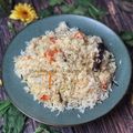 Cooksnap Salina Jalaludin semasa beliau membuat Bariis isku Karis (Somali rice with spices) 🇸🇴.