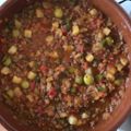 El cooksnap de Jonas Cobos cuando hizo Carne picada con patata y aceitunas.