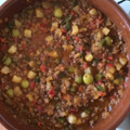 El cooksnap de Jonas Cobos cuando hizo Carne picada con patata y aceitunas.